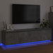 Cabinet TV Gri din beton 180 x 38 x 49 cm Lemn compozit - WALTI WALTI
