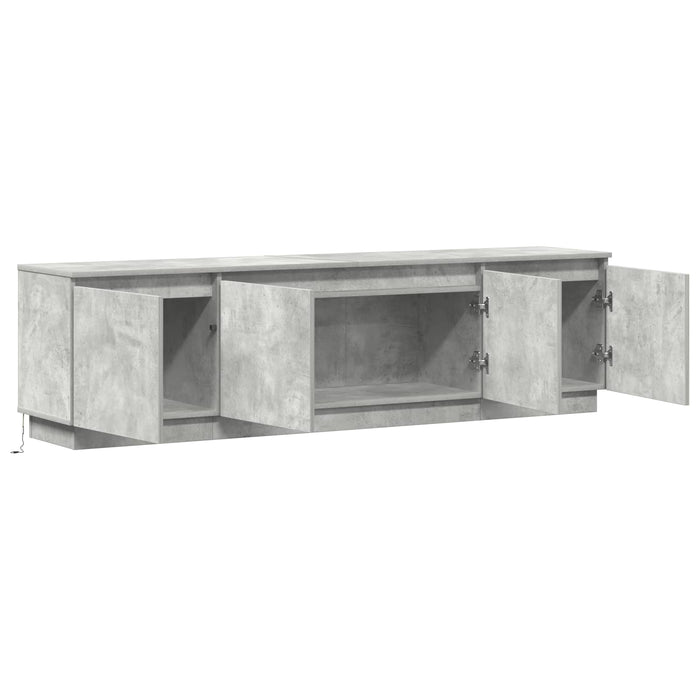 Cabinet TV Gri din beton 180 x 38 x 49 cm Lemn compozit - WALTI WALTI