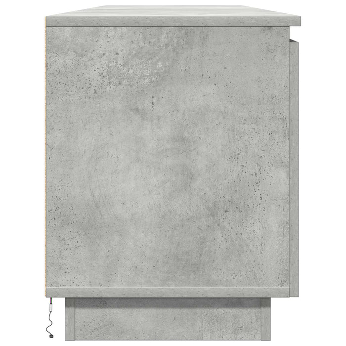 Cabinet TV Gri din beton 180 x 38 x 49 cm Lemn compozit - WALTI WALTI