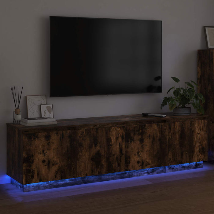 Cabinet TV Stejar fumuriu 180 x 38 x 49 cm Lemn compozit - WALTI WALTI