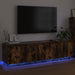Cabinet TV Stejar fumuriu 180 x 38 x 49 cm Lemn compozit - WALTI WALTI