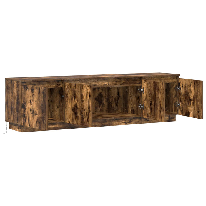 Cabinet TV Stejar fumuriu 180 x 38 x 49 cm Lemn compozit - WALTI WALTI