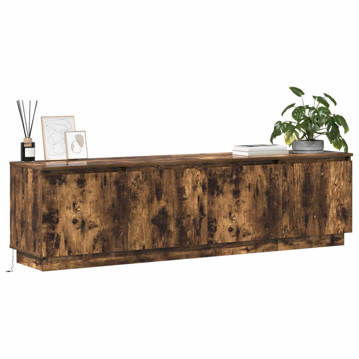 Cabinet TV Stejar fumuriu 180 x 38 x 49 cm Lemn compozit - WALTI WALTI