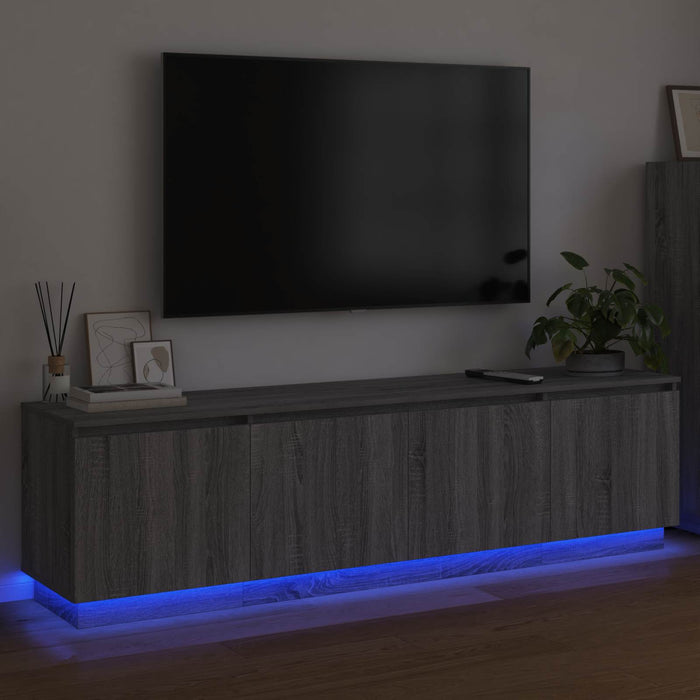 Cabinet TV Gri Sonoma 180 x 38 x 49 cm Lemn compozit WALTI