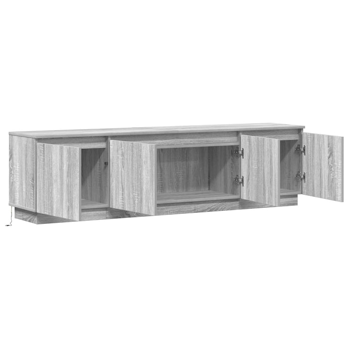 Cabinet TV Gri Sonoma 180 x 38 x 49 cm Lemn compozit WALTI