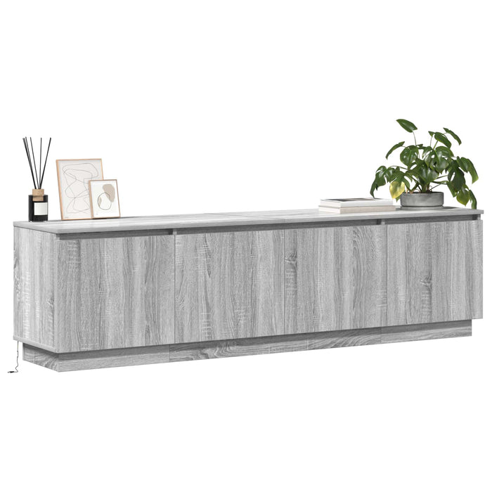 Cabinet TV Gri Sonoma 180 x 38 x 49 cm Lemn compozit WALTI