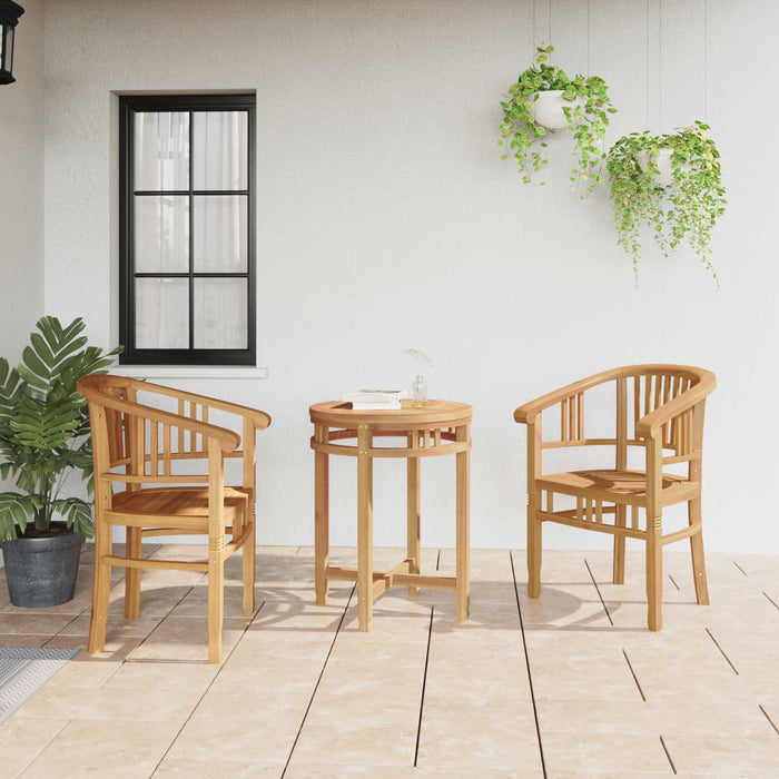 Scaun 2 pcs Maro 63 x 58 x 89 cm Lemn solid de tec - WALTI WALTI