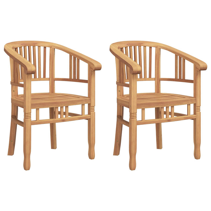 Scaun 2 pcs Maro 63 x 58 x 89 cm Lemn solid de tec - WALTI WALTI