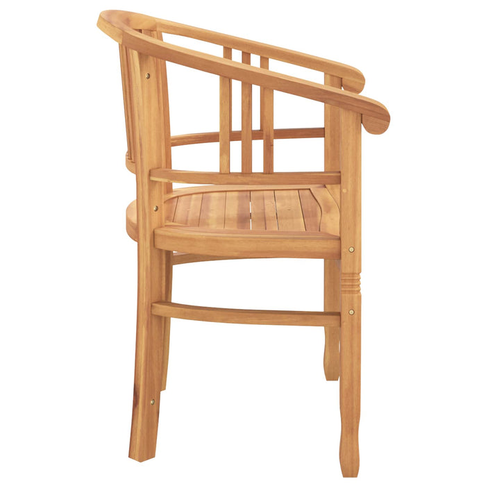 Scaun 2 pcs Maro 63 x 58 x 89 cm Lemn solid de tec - WALTI WALTI