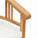 Scaun cu pernă 2 pcs Maro 63 x 58 x 89 cm Lemn solid de tec - WALTI WALTI