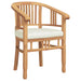 Scaun cu pernă 2 pcs Maro 63 x 58 x 89 cm Lemn solid de tec - WALTI WALTI