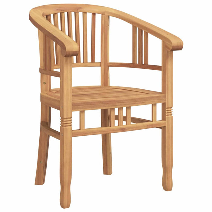 Scaun cu pernă 2 pcs Maro 63 x 58 x 89 cm Lemn solid de tec - WALTI WALTI