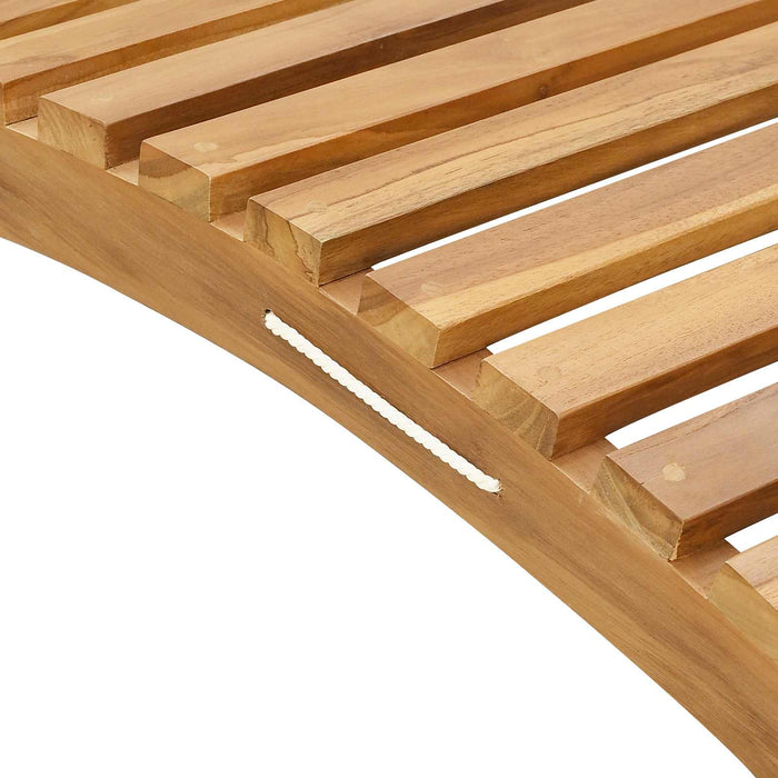 Șezlong Maro 198 x 55 x 58,5 cm Lemn solid de tec - WALTI WALTI