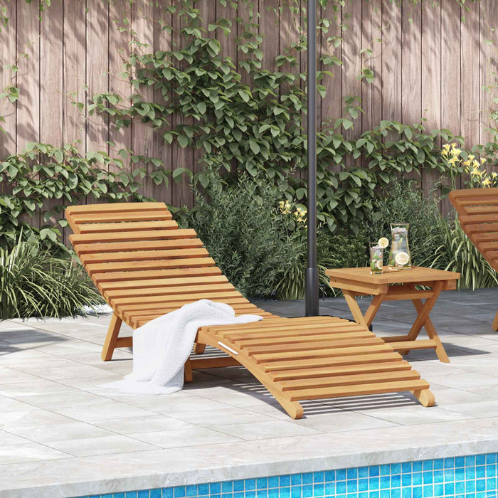 Șezlong Maro 198 x 55 x 58,5 cm Lemn solid de tec - WALTI WALTI