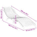 Șezlong Maro 198 x 55 x 58,5 cm Lemn solid de tec - WALTI WALTI
