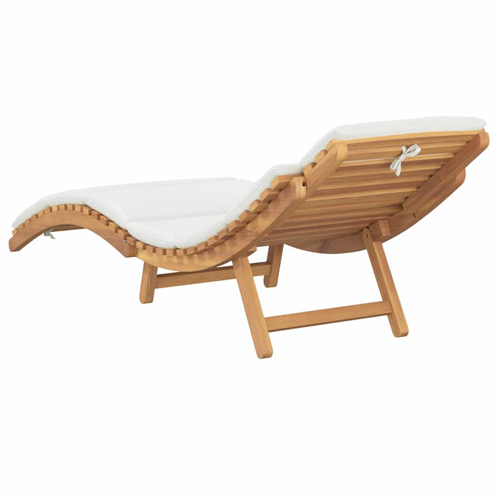 Șezlong de grădină Maro 198 x 55 x 58,5 cm Lemn solid de tec - WALTI WALTI