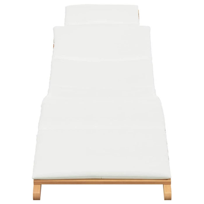 Șezlong de grădină Maro 198 x 55 x 58,5 cm Lemn solid de tec - WALTI WALTI