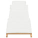 Șezlong de grădină Maro 198 x 55 x 58,5 cm Lemn solid de tec - WALTI WALTI
