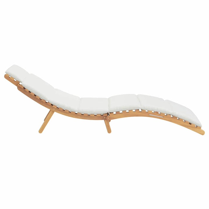 Șezlong de grădină Maro 198 x 55 x 58,5 cm Lemn solid de tec - WALTI WALTI