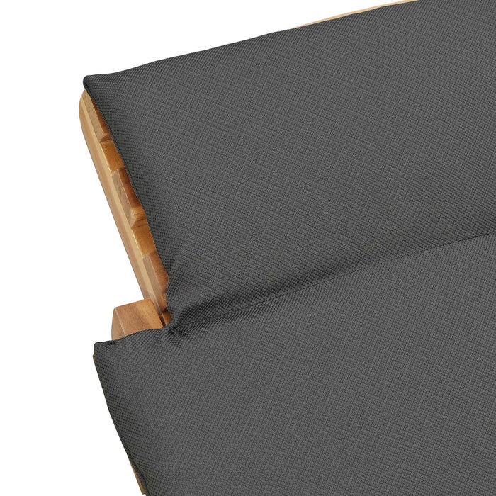 Șezlong de grădină Maro 198 x 55 x 58,5 cm Lemn solid de tec - WALTI WALTI