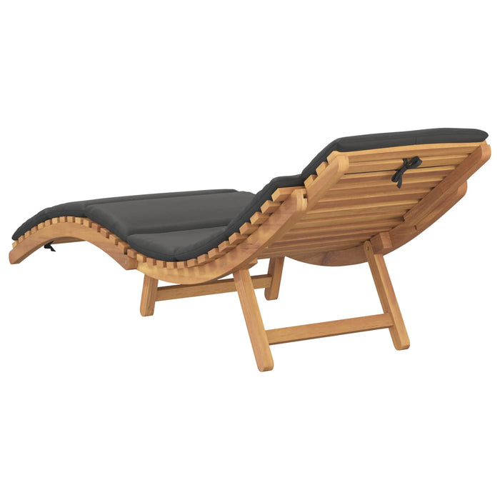 Șezlong de grădină Maro 198 x 55 x 58,5 cm Lemn solid de tec - WALTI WALTI