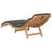 Șezlong de grădină Maro 198 x 55 x 58,5 cm Lemn solid de tec - WALTI WALTI