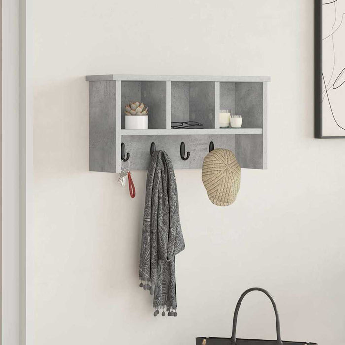 Răcător de paltoane montat pe perete Gri beton 50 x 16 x 26 cm - WALTI WALTI
