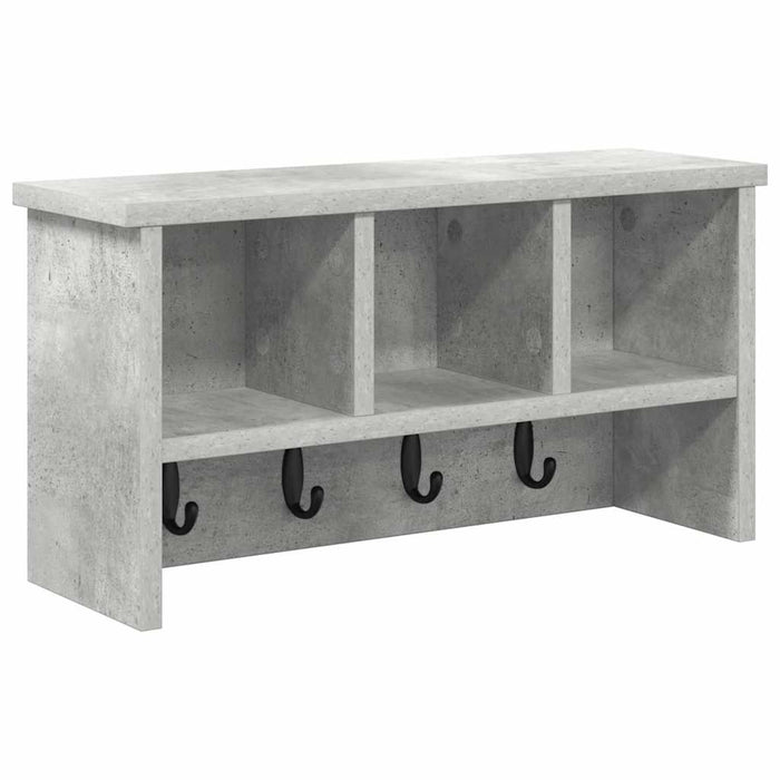 Răcător de paltoane montat pe perete Gri beton 50 x 16 x 26 cm - WALTI WALTI