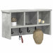 Răcător de paltoane montat pe perete Gri beton 50 x 16 x 26 cm - WALTI WALTI