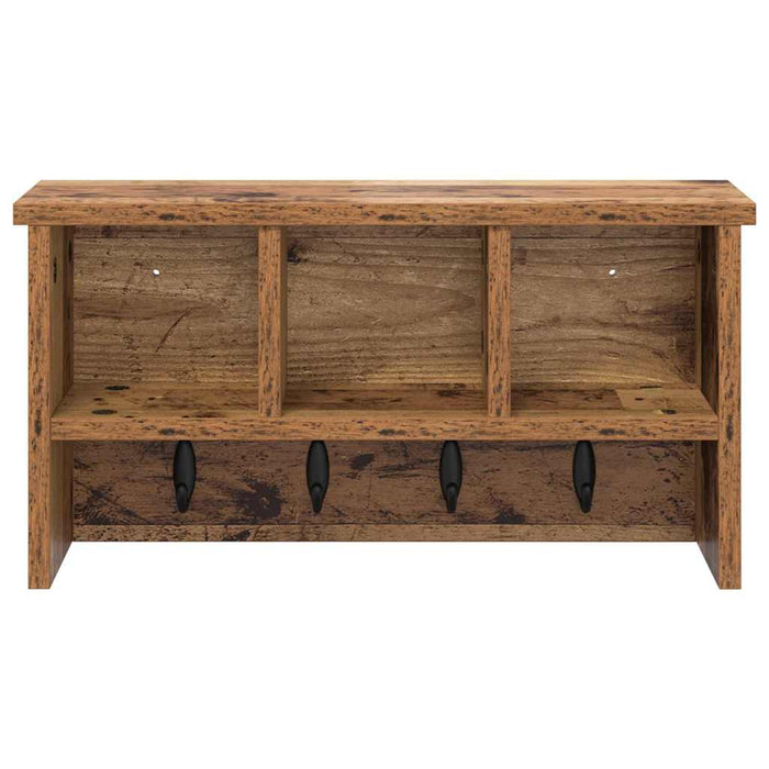 Răcător de paltoane montat pe perete Lemn vechi 50 x 16 x 26 cm - WALTI WALTI