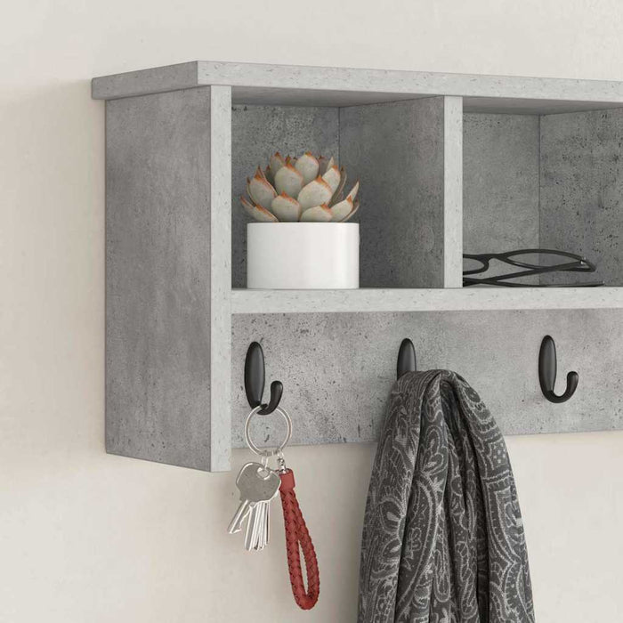 Răcător de paltoane montat pe perete Gri beton 75 x 16 x 26 cm - WALTI WALTI