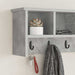 Răcător de paltoane montat pe perete Gri beton 75 x 16 x 26 cm - WALTI WALTI