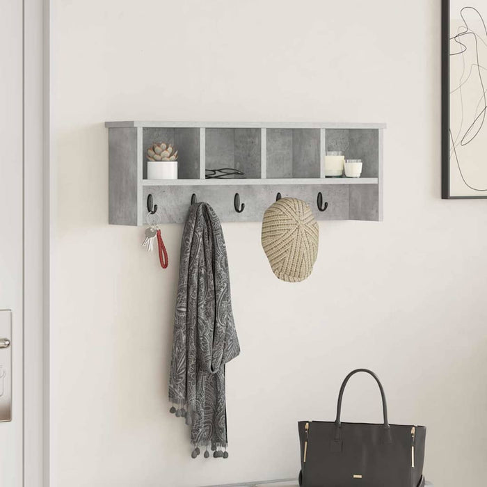 Răcător de paltoane montat pe perete Gri beton 75 x 16 x 26 cm - WALTI WALTI