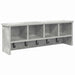 Răcător de paltoane montat pe perete Gri beton 75 x 16 x 26 cm - WALTI WALTI