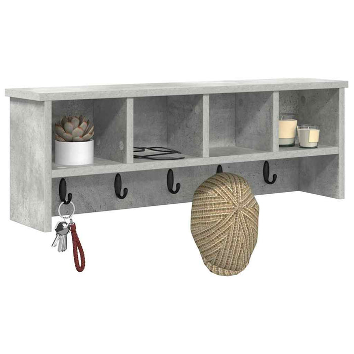 Răcător de paltoane montat pe perete Gri beton 75 x 16 x 26 cm - WALTI WALTI