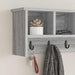 Răcător de paltoane montat pe perete sonoma gri 75 x 16 x 26 cm - WALTI WALTI