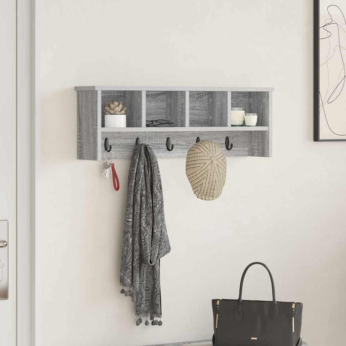 Răcător de paltoane montat pe perete sonoma gri 75 x 16 x 26 cm - WALTI WALTI