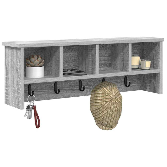 Răcător de paltoane montat pe perete sonoma gri 75 x 16 x 26 cm - WALTI WALTI