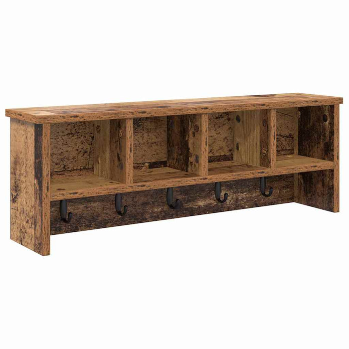 Răcător de paltoane montat pe perete Lemn vechi 75 x 16 x 26 cm - WALTI WALTI