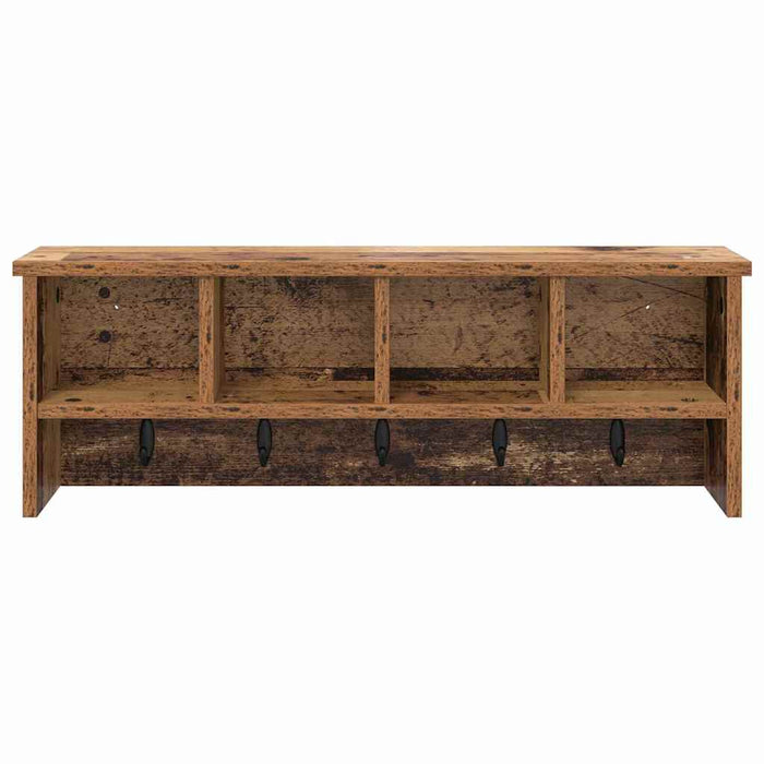 Răcător de paltoane montat pe perete Lemn vechi 75 x 16 x 26 cm - WALTI WALTI