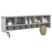 Răcător de paltoane montat pe perete cu raft Gri din beton - WALTI WALTI