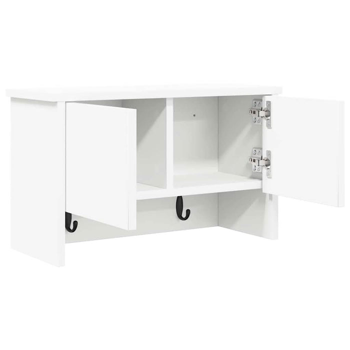 Răcător de paltoane montat pe perete cu ușă Alb 50 x 20 x 30 cm - WALTI WALTI