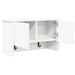 Răcător de paltoane montat pe perete cu ușă Alb 50 x 20 x 30 cm - WALTI WALTI