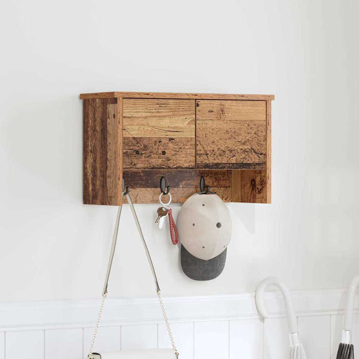 Răcător de paltoane montat pe perete Lemn vechi 50 x 20 x 30 cm - WALTI WALTI