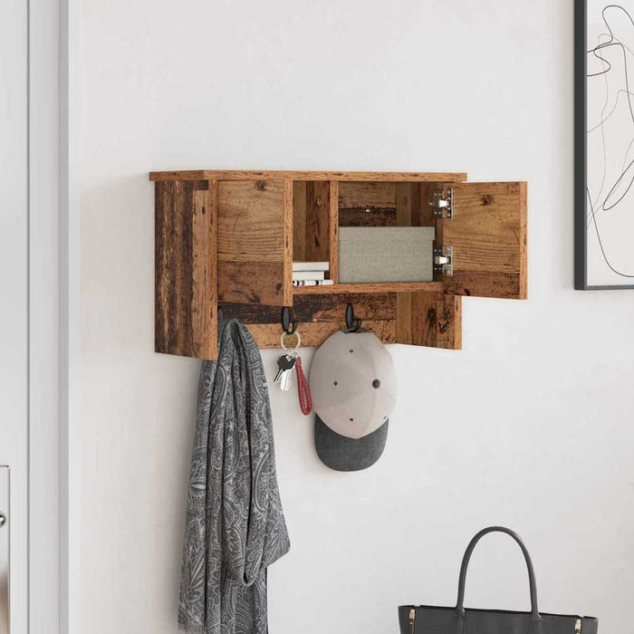 Răcător de paltoane montat pe perete Lemn vechi 50 x 20 x 30 cm - WALTI WALTI