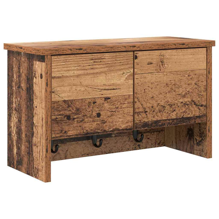 Răcător de paltoane montat pe perete Lemn vechi 50 x 20 x 30 cm - WALTI WALTI