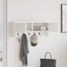 Răcător de paltoane montat pe perete cu ușă Alb 80 x 20 x 30 cm - WALTI WALTI