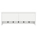 Răcător de paltoane montat pe perete cu ușă Alb 80 x 20 x 30 cm - WALTI WALTI