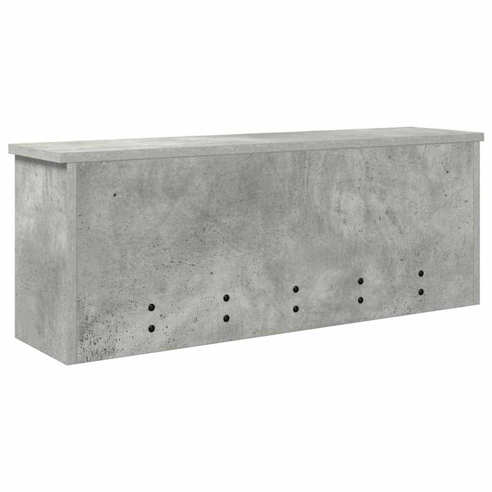 Răcător de paltoane montat pe perete cu raft Gri din beton - WALTI WALTI