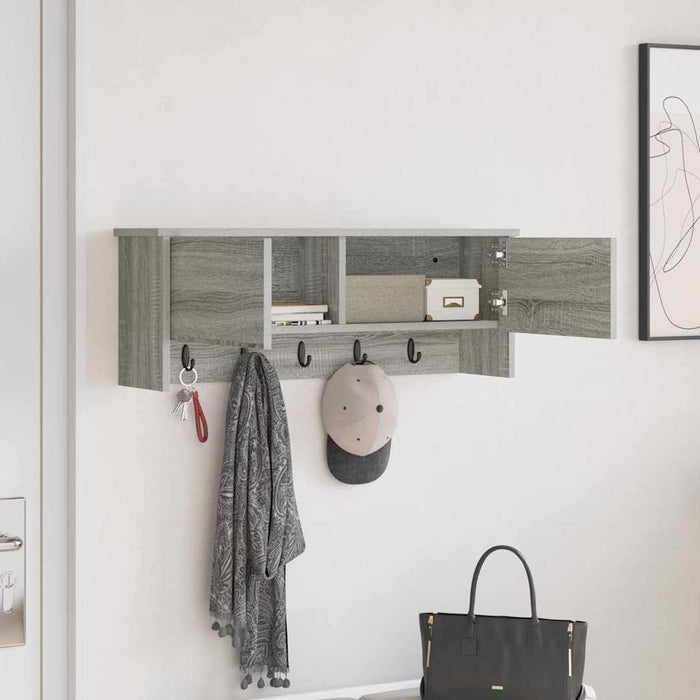 Răcător de paltoane montat pe perete Gri Sonoma 80 x 20 x 30 cm - WALTI WALTI